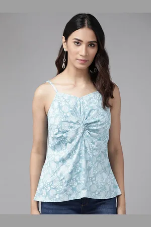 Kalini Women Floral Print Shoulder Straps Top