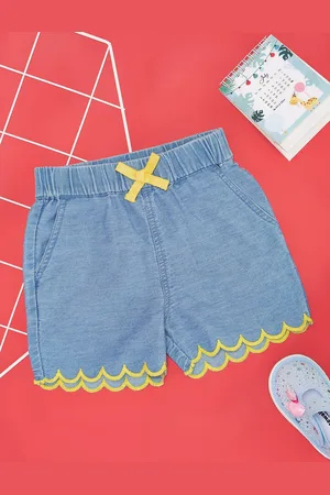 Pantaloons Girls Mid Rise Pure Cotton Shorts