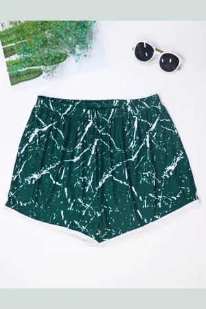 LULU & SKY Women Printed Slim Fit Low-Rise Shorts