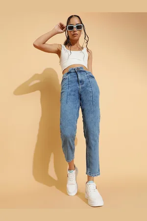 Belliskey Women Blue Slim Fit High-Rise Heavy Fade Jeans