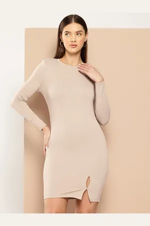 Chemistry Solid Bodycon Mini Dress