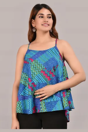 Kalini Animal Printed Shoulder Straps Top