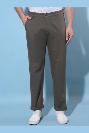 Crimsoune Club Men Original Mid-Rise Straight Fit Cotton Chinos Trousers
