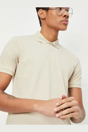 Max Collection Men Polo Collar Solid T-shirt