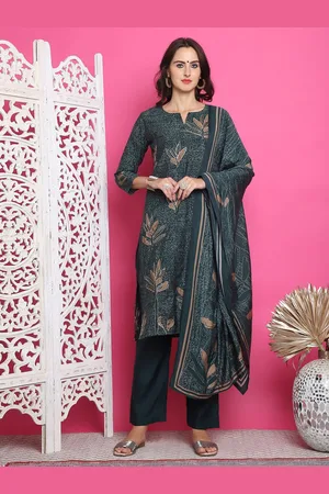 Stylee Lifestyle Floral Printed Pure Silk Unstitched Dress Material
