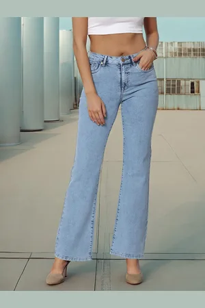 Flying Machine Women Bootcut Clean Look Stretchable Jeans