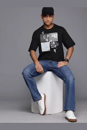 DUCATI Printed Polo Collar Pure Cotton Boxy T-shirt