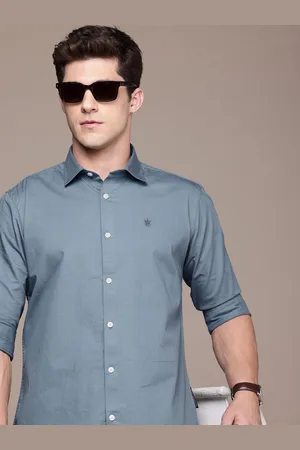 French Connection Men Premium Slim Fit Pure Cotton Casual Shirt