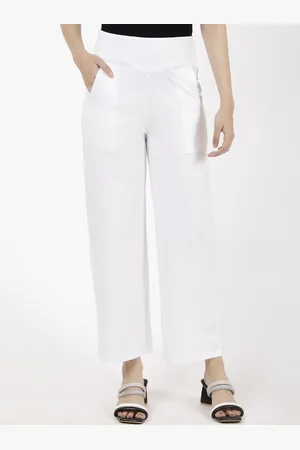 Spiffy Women Solid Smart Mid-Rise Parallel Trousers