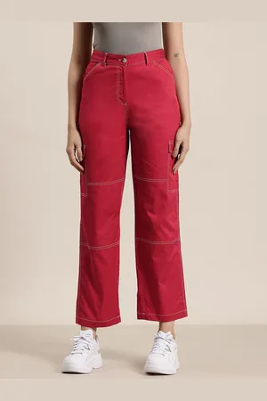 HERE&NOW Women Non Iron Cargo Trousers
