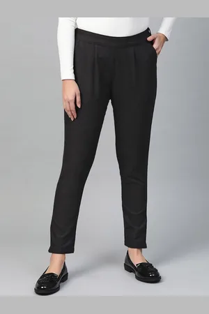 Kalini Women Pleated Solid Regular Fit Casual Trouser
