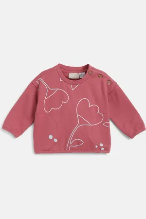 chicco Girls Graphic Printed Long Sleeves Round Neck Sweatshirt