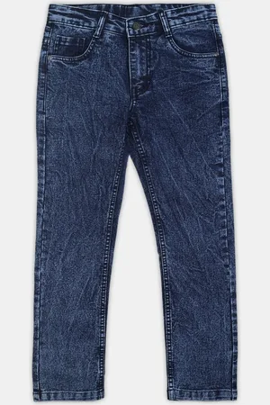 URBANO Boys Stretchable Regular Fit Low Distress Denim Jeans