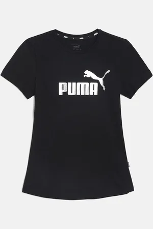 PUMA Girls Brand Logo Printed Pure Cotton T-shirt