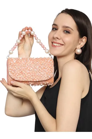MARKQUES Embellished Suede Structured Handheld Bag
