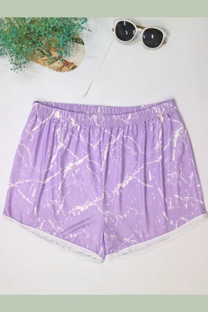 LULU & SKY Women Printed Slim Fit Low-Rise Above Knee Shorts
