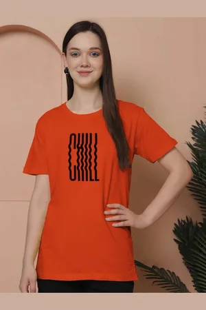 Friskers Women Graphic Printed Round Neck Cotton Oversized T-Shirt