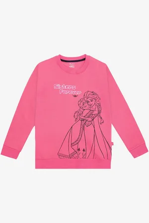 BodyCare Girls Graphic Print Round neck Sweatshirt