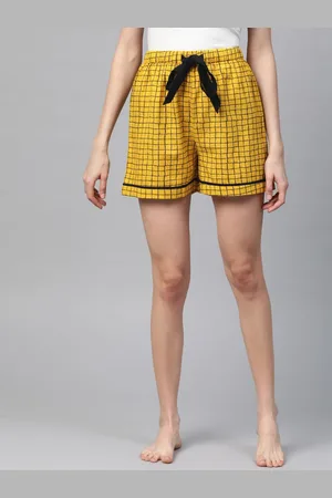 Kalini Women Checked Mid-Rise Shorts
