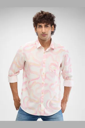 SPYKAR Men Slim Fit Abstract Printed Casual Shirt
