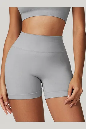 LULU & SKY Women Solid Slim Fit Mid-Rise Above Knee Sports Shorts