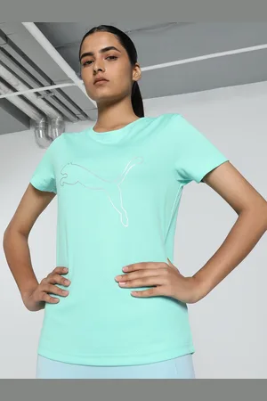 PUMA Women Concept Logo Training Tee Round Neck Tshirts