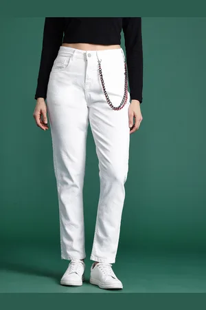DressBerry Women Boyfriend Fit Stretchable Jeans With Chain