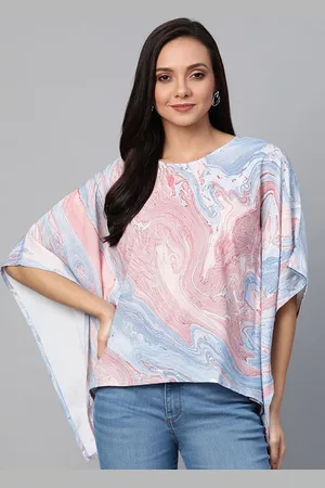 Kalini Women Marble Printed Kaftan Top