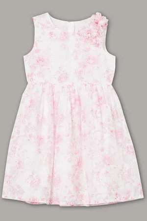 Lifestyle Girls Floral Printed Fit & Flare Dress