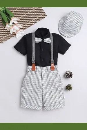BAESD Boys Shirt With Checked Shorts