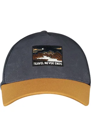 DECATHLON Unisex Dark Blue Embroi Stylish Travel Cap