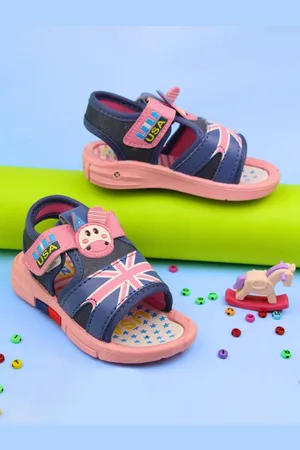 BAESD Girls Cotton Velcro Comfort Sandals