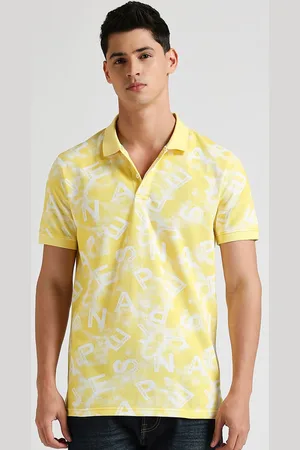 Pepe Jeans Polo Collar Printed Tropical Pure Cotton T-shirt