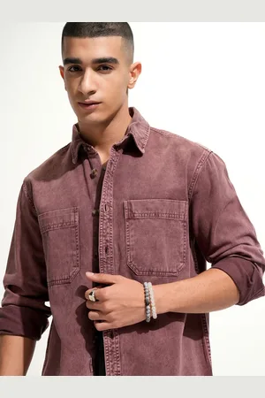 Highlander Men Regular Collar Full Sleeves Overshirt