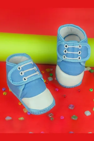 BAESD Unisex Kids Cotton Lace Ups Booties