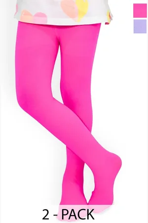 BAESD Pack Of 2 Girls Opaque Dance Stockings