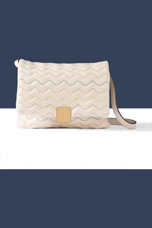 Accessorize Women PU Structured Satchel with Quilted