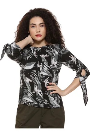 Campus Tropical Print Top