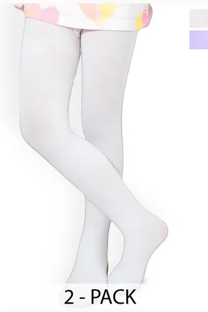 BAESD Girls Pack Of 2 Opaque Stockings