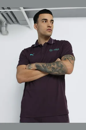 PUMA Men Mercedes-AMG Petronas F1 Cloudspun Polo Collar T-shirt