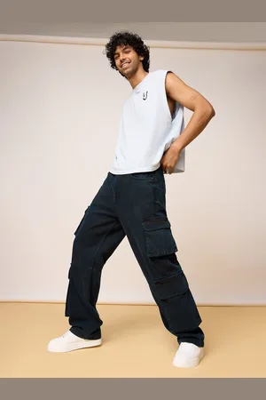 FREAKINS Men Straight Fit High-Rise Clean Look Jeans