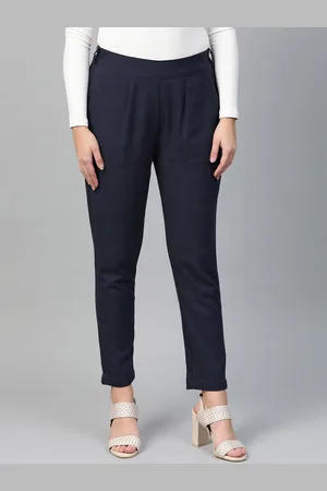 Kalini Women Regular Fit Cigarette Trousers