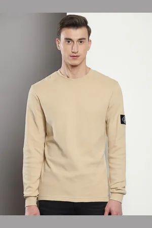 Calvin Klein Round Neck Long Sleeves Cotton T-shirt