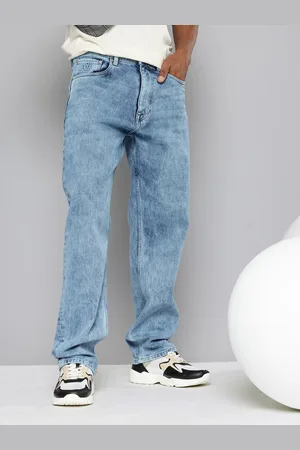 Aeropostale Men Relaxed Fit Heavy Fade Stretchable Jeans