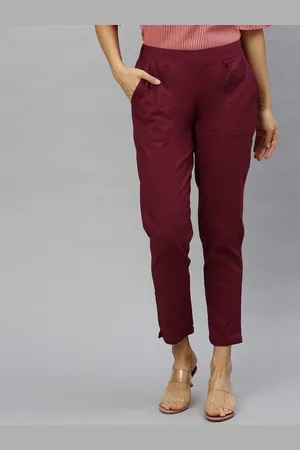 Kalini Women Regular Fit Cigarette Trousers