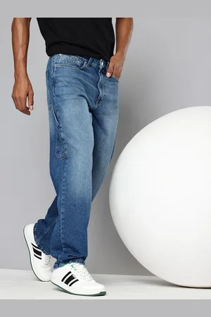 Aeropostale Men Baggy Fit Heavy Fade Pure Cotton Jeans