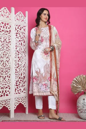 Stylee Lifestyle Ethnic Motifs Digital Printed Satin Unstitched Dress Material