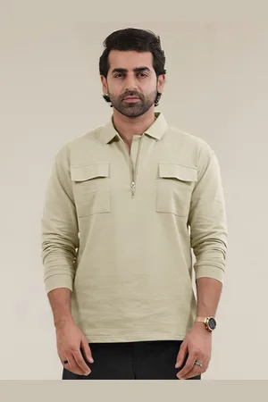 Maniac Men Polo Collar Pockets T-shirt