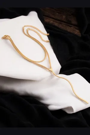 FÁBULA Lariat Style Layered Necklace