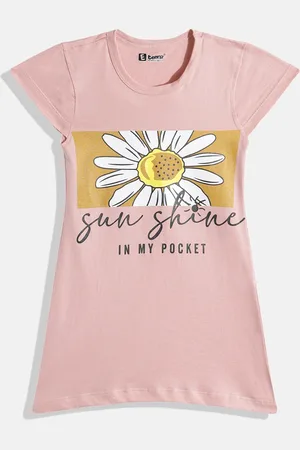 Eteenz Girls Premium Cotton Graphic Printed A-Line Dress